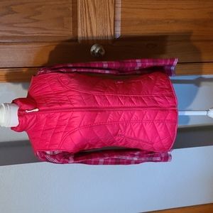 Quilted vest, pink, sz S, tea gear